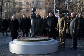 Участники мероприятия к годовщине Голодомора