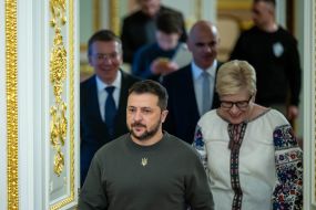 Edgars Rinkevics, Volodymyr Zelenskyi, Alain Berset, Ingrida Shimonyte