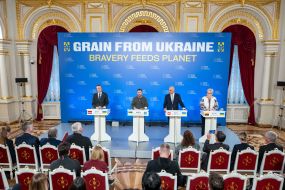 Edgars Rinkevics, Volodymyr Zelenskyi, Alain Berset, Ingrida Shimonyte