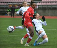Game moment of the Ukrainian Cup football match