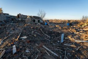 Private house destroyed by explosion