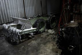 Remote-controlled demining drone "Snake"