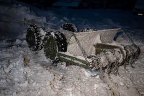 Remote-controlled demining drone "Snake"