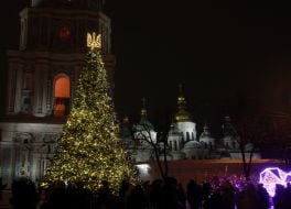 Новогодняя елка на Софийской площади