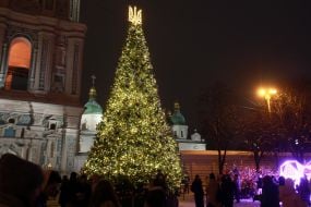 Новогодняя елка на Софийской площади