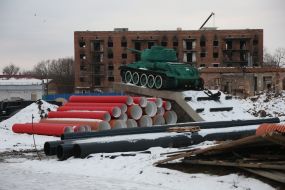 T-34 tank in Trostyanets