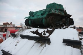 T-34 tank in Trostyanets