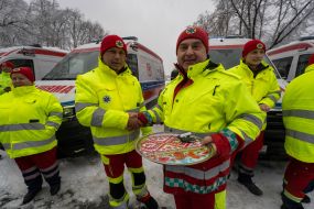 Drivers receive keys to emergency vehicles