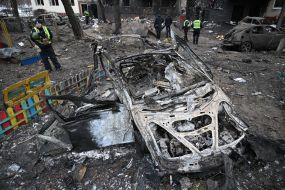 Consequences of a missile attack on Kyiv