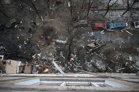 Consequences of a missile attack on Kyiv