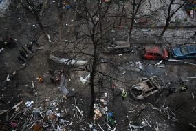 Consequences of a missile attack on Kyiv