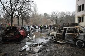 Consequences of a missile attack on Kyiv