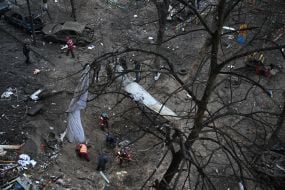 Consequences of a missile attack on Kyiv
