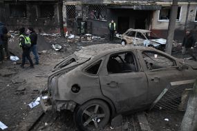 Consequences of a missile attack on Kyiv