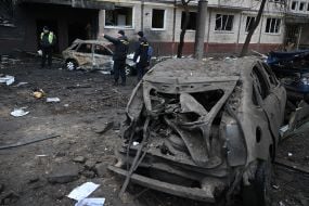 Consequences of a missile attack on Kyiv