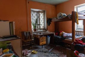 A children's room in a residential building in Odesa was damaged as a result of a drone strike