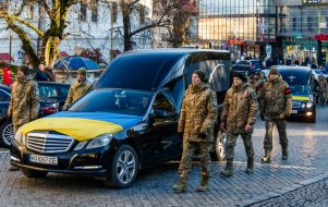 Farewell ceremony for fallen servicemen