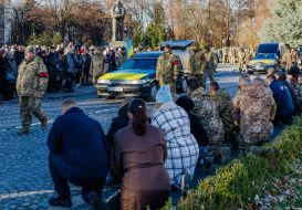 Farewell ceremony for fallen servicemen