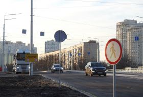 Degtyarivsky overpass in Kyiv