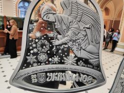 Presentation of the set of commemorative coins "Shchedryk - carol of bells" at the National Bank of Ukraine in Kyiv