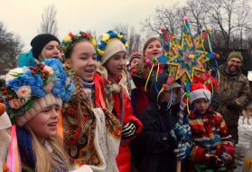 Christmas celebration at the Museum of Folk Architecture and Life of Ukraine