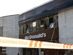 Consequences of a rocket attack near metro station "Luk'yanivska"