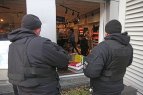 Consequences of a rocket attack near metro station "Luk'yanivska"