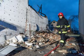 The museum of UPA Corporal General Roman Shukhevych destroyed as a result of a Russian attack by kamikaze drones in Lviv