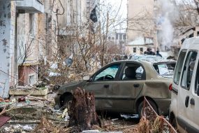 Наслідки ракетного обстрілу Києва