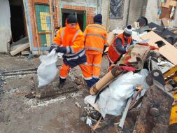 Elimination of the consequences of a missile attack in the Solomensky district of Kyiv