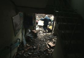 Elimination of the consequences of a missile attack in the Solomensky district of Kyiv