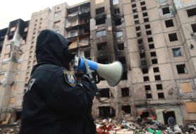 Elimination of the consequences of a missile attack in the Solomensky district of Kyiv