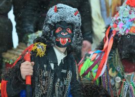 Participants of the theatrical nativity scene