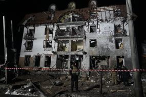 Damaged Park Hotel building