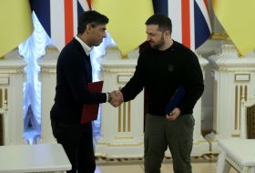 Volodymyr Zelenskyi and Rishi Sunak