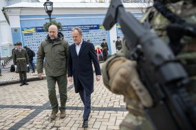 Denys Shmyhal and Donald Tusk