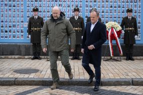 Denys Shmyhal and Donald Tusk