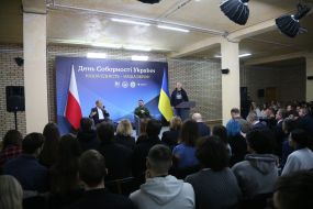 Volodymyr Zelenskyi and Donald Tusk