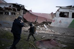 Наслідки ракетного удару по Києву
