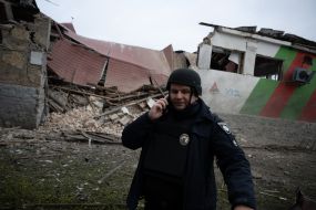 Наслідки ракетного удару по Києву