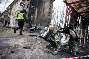 Consequences of a missile attack on Kyiv