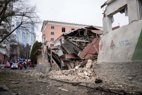 Consequences of a missile attack on Kyiv