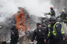 Consequences of a missile attack on Kharkov