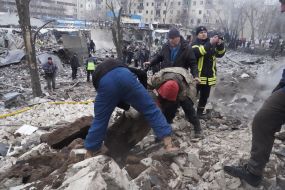 Consequences of a missile attack on Kharkov