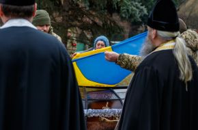 Funeral of fallen military man Anatoly Sinkevich