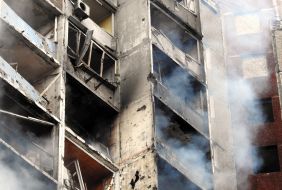 Consequences of a missile attack on Kyiv