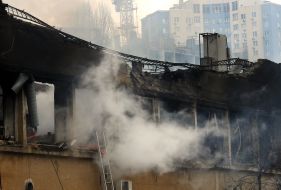 Fire at the service station ​