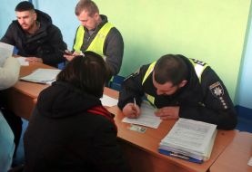 Injured as a result of a rocket attack at the relief headquarters