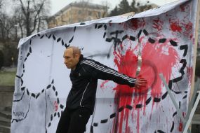 Акция-перформанс, посвященная 10-й годовщине российско-украинской войны