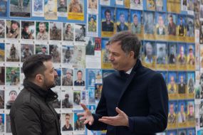 Volodymyr Zelenskyi and Alexander De Croo